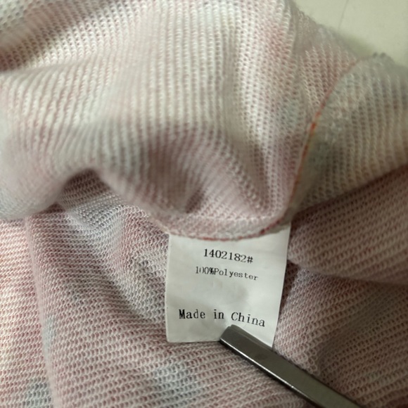 Boho Chic Floral V-Neck Top XXL Multicolor Long Sleeve Pullover Bohemian Blouse - Picture 12 of 15